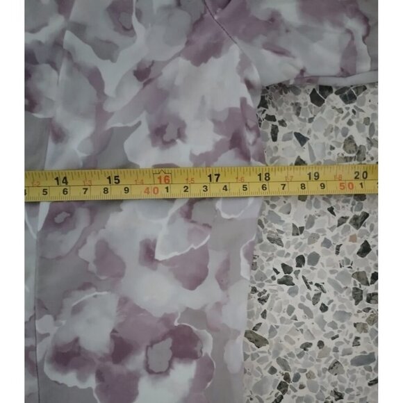 Calvin Klein Womens Floral Short Sleeve Top Polyester/Spandex Blend, Size S, NWT - Picture 7 of 8